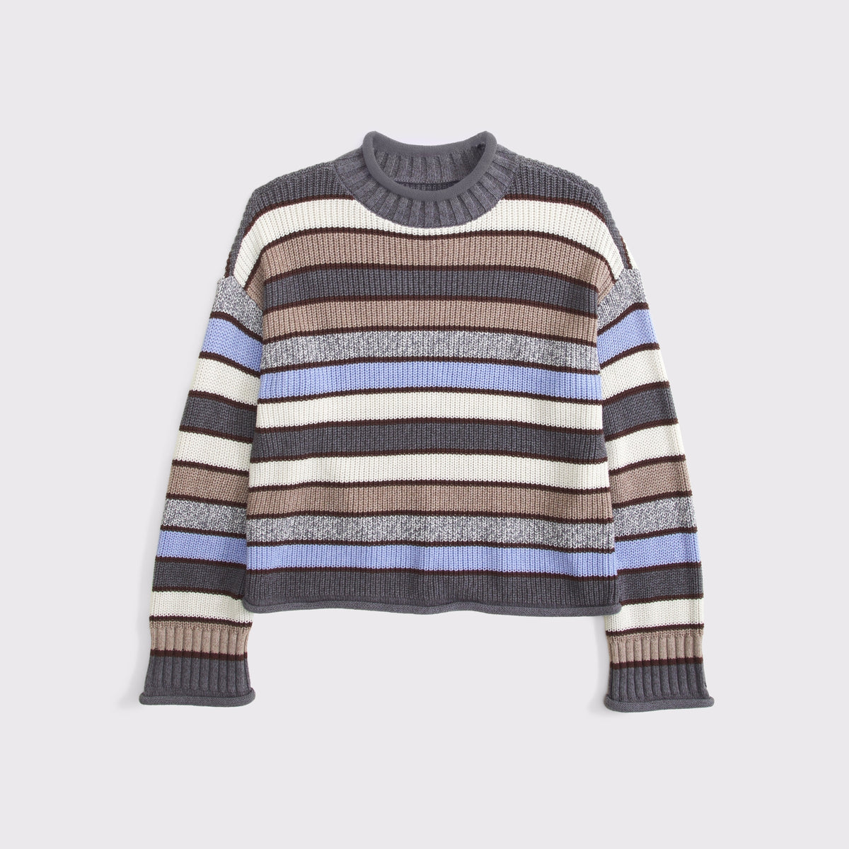 Abercrombie 100% Cotton Roll Neck Crew Sweater