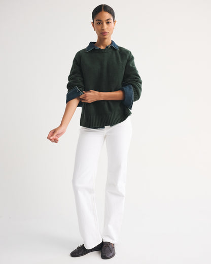 Abercrombie A&F Madeline Textural Crew Sweater