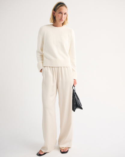 Abercrombie A&F Madeline Textural Crew Sweater