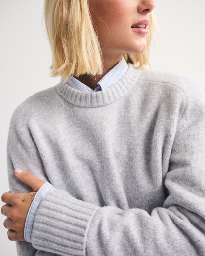 Abercrombie A&F Madeline Textural Crew Sweater