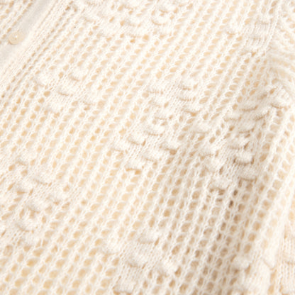 Abercrombie Tie-Waist Bobble-Stitch Cardigan