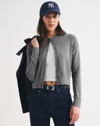 Abercrombie 100% Cashmere Shrunken Cardigan