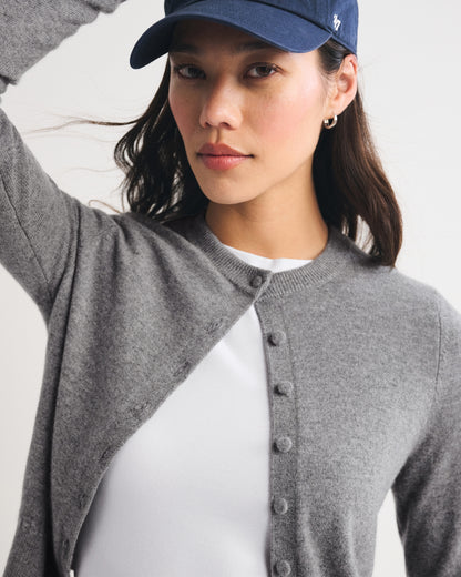 Abercrombie 100% Cashmere Shrunken Cardigan