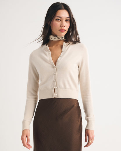 Abercrombie 100% Cashmere Shrunken Cardigan