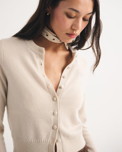 Abercrombie 100% Cashmere Shrunken Cardigan