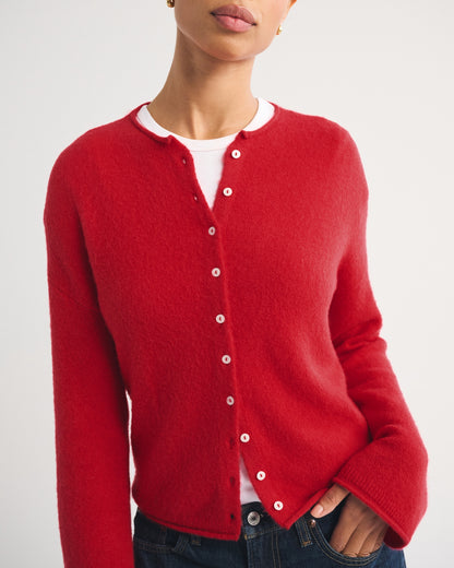 Abercrombie Merino Wool-Blend Roll Neck Cardigan
