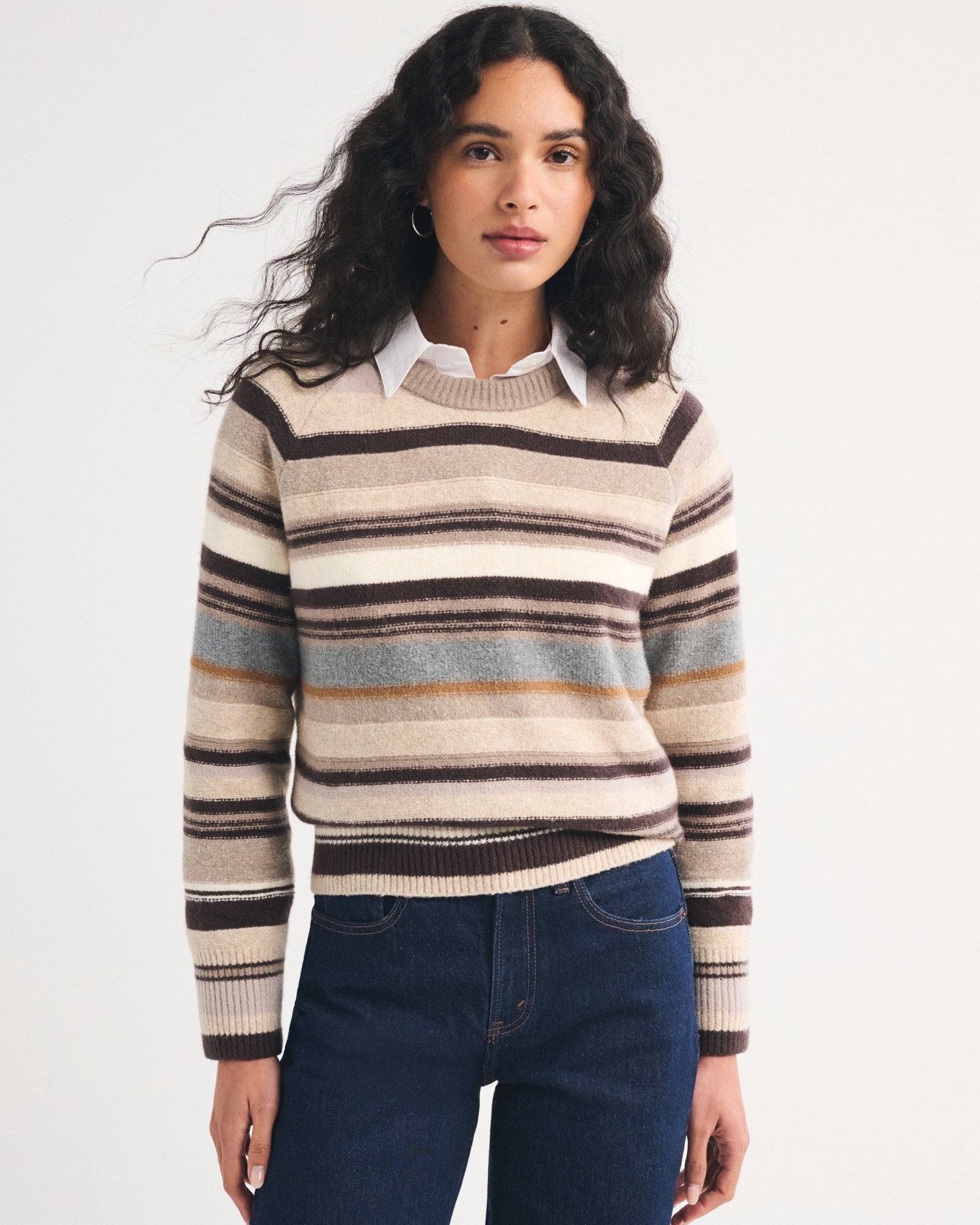 Abercrombie A&F Madeline Textural Crew Sweater