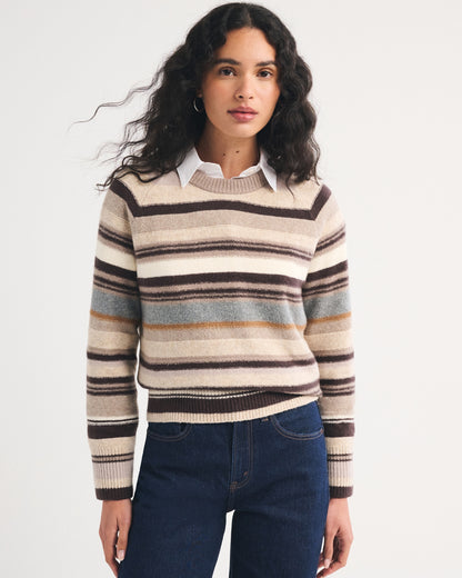 Abercrombie A&F Madeline Textural Crew Sweater