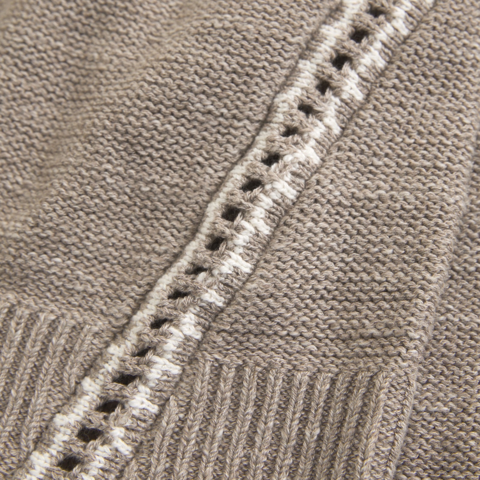 Abercrombie The A&F Madeline 100% Cotton Cable Crew Sweater