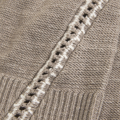 Abercrombie The A&F Madeline 100% Cotton Cable Crew Sweater