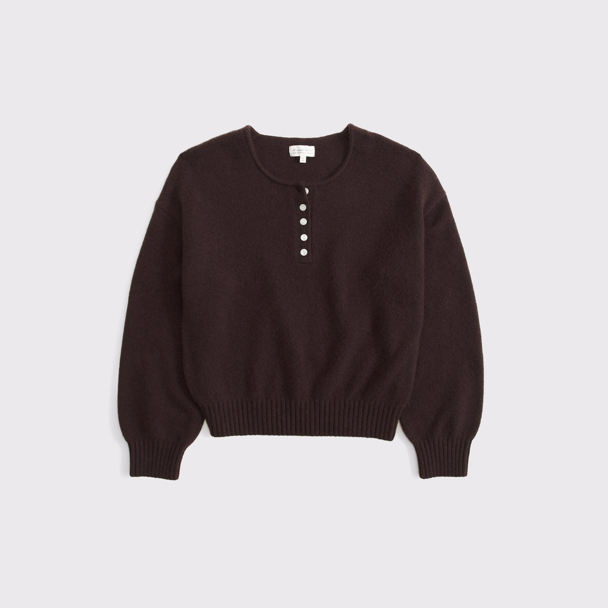 Abercrombie Merino Wool-Blend Henley Sweater