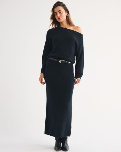Abercrombie Merino Wool-Blend Slash Sweater