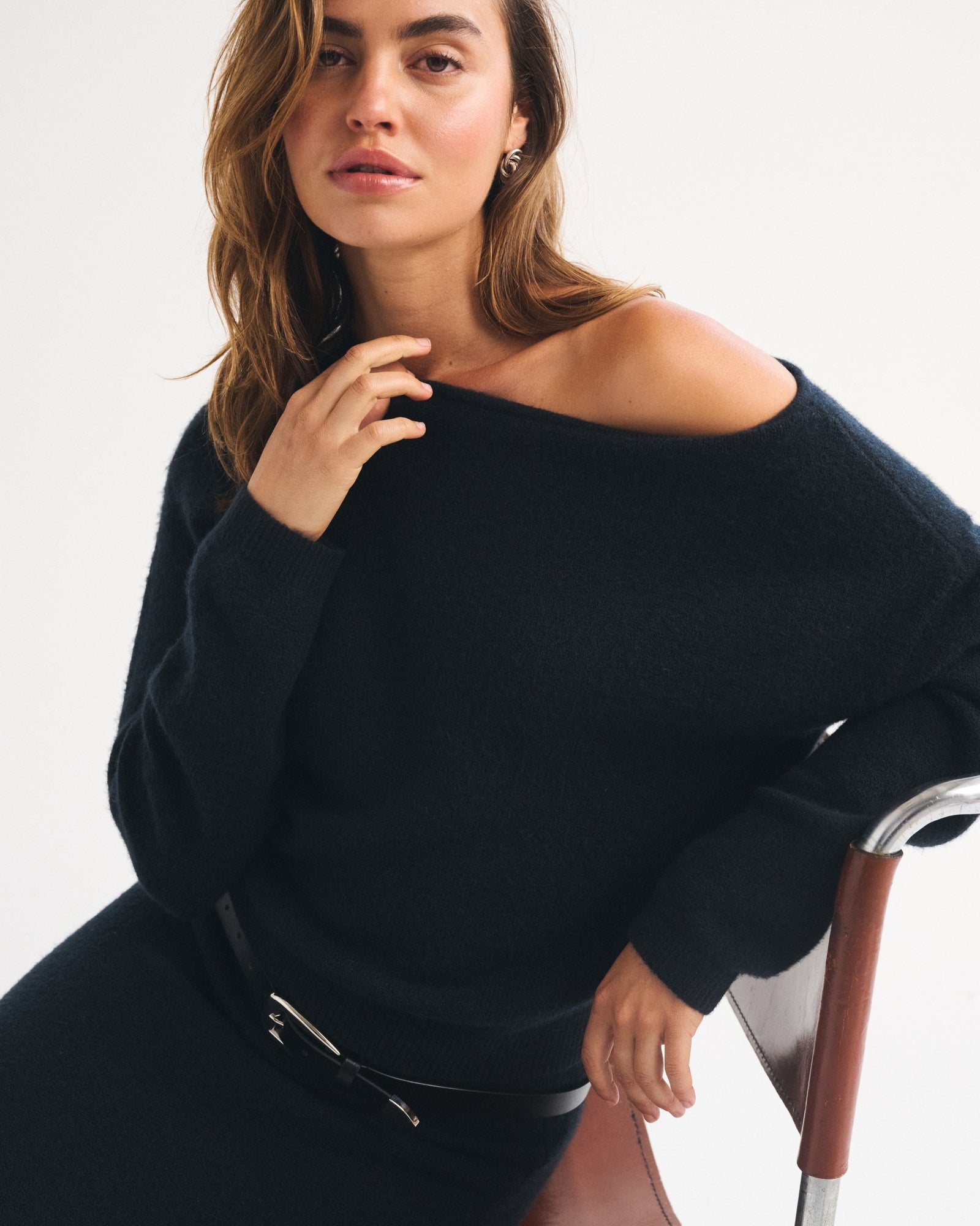 Abercrombie Merino Wool-Blend Slash Sweater