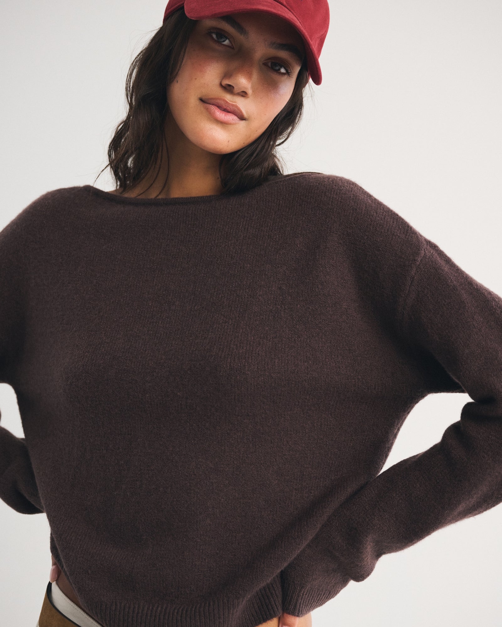 Abercrombie Merino Wool-Blend Slash Sweater