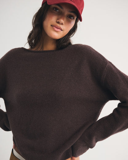 Abercrombie Merino Wool-Blend Slash Sweater