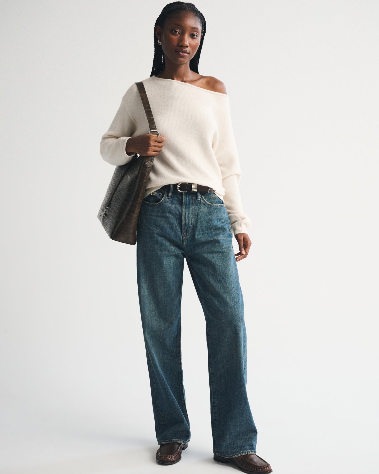Abercrombie Merino Wool-Blend Slash Sweater