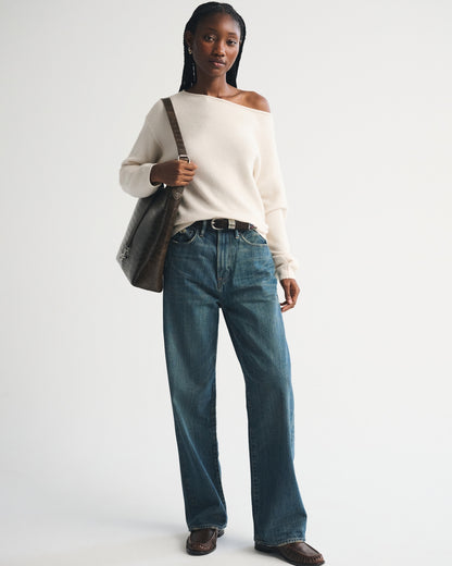 Abercrombie Merino Wool-Blend Slash Sweater