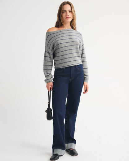 Abercrombie Merino Wool-Blend Slash Sweater
