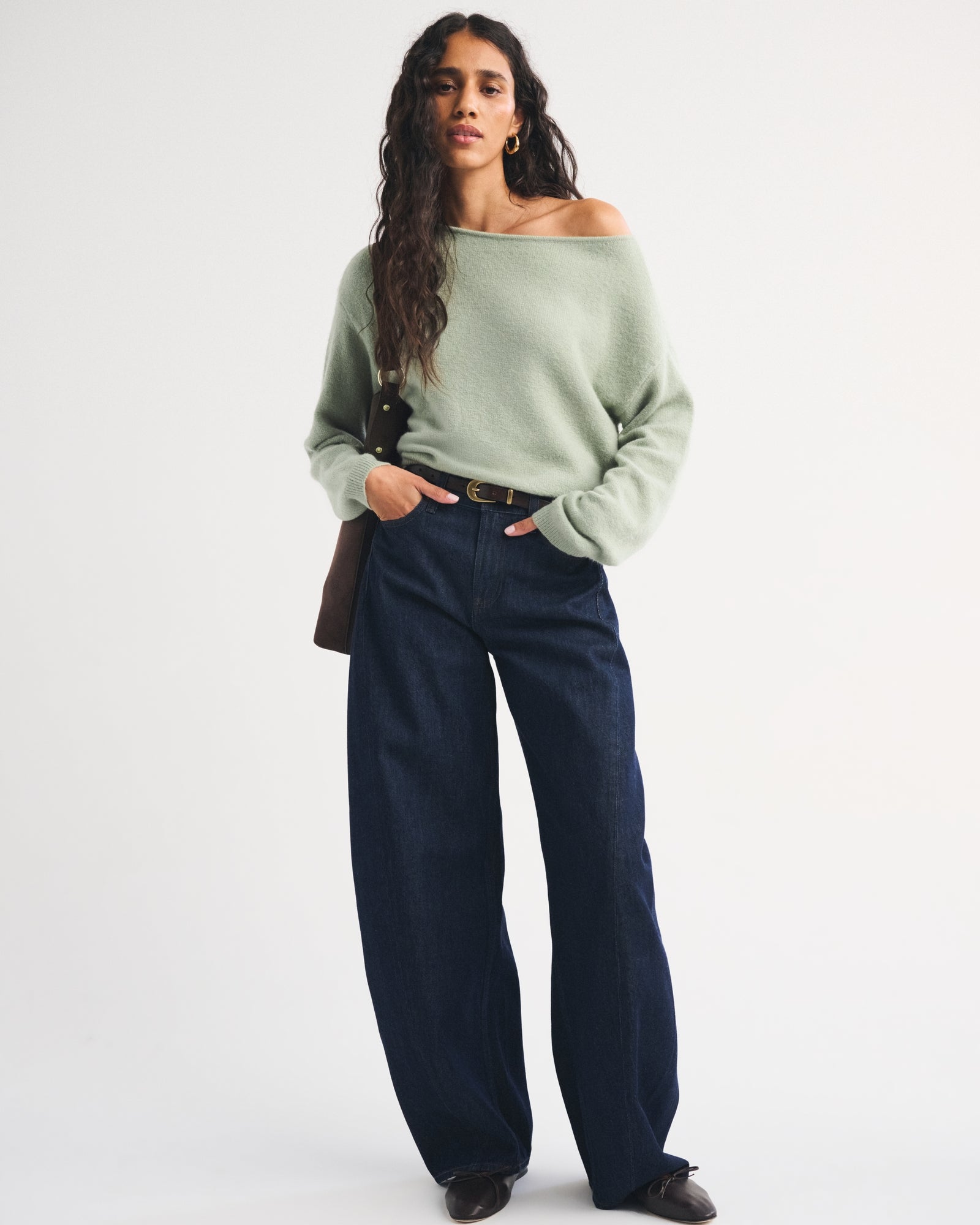 Abercrombie Merino Wool-Blend Slash Sweater