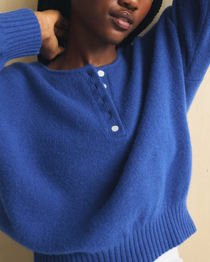 Abercrombie Merino Wool-Blend Henley Sweater