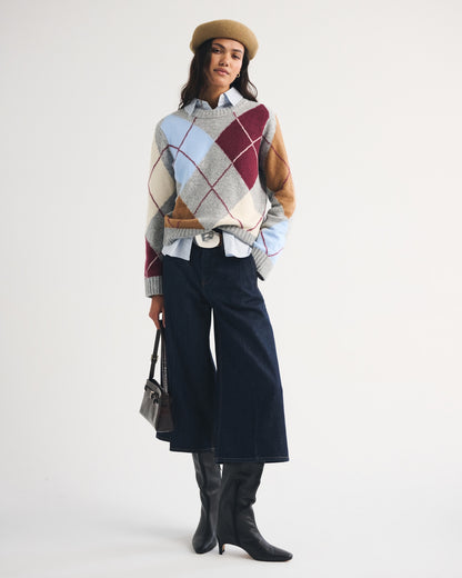Abercrombie A&F Madeline Textural Crew Sweater