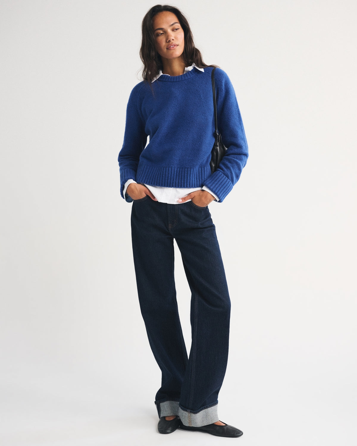 Abercrombie A&F Madeline Textural Crew Sweater