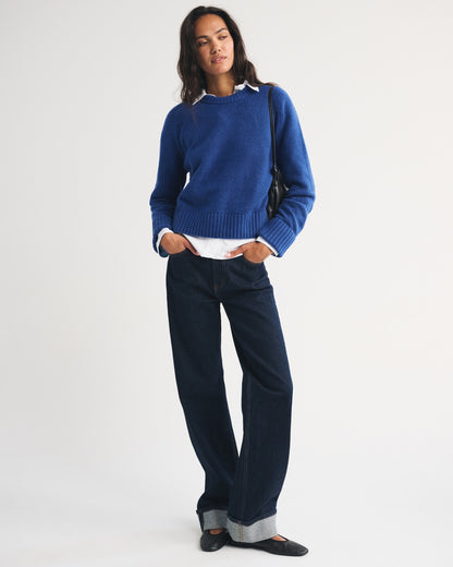 Abercrombie A&F Madeline Textural Crew Sweater