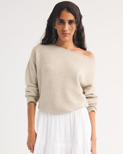 Abercrombie Merino Wool-Blend Slash Sweater