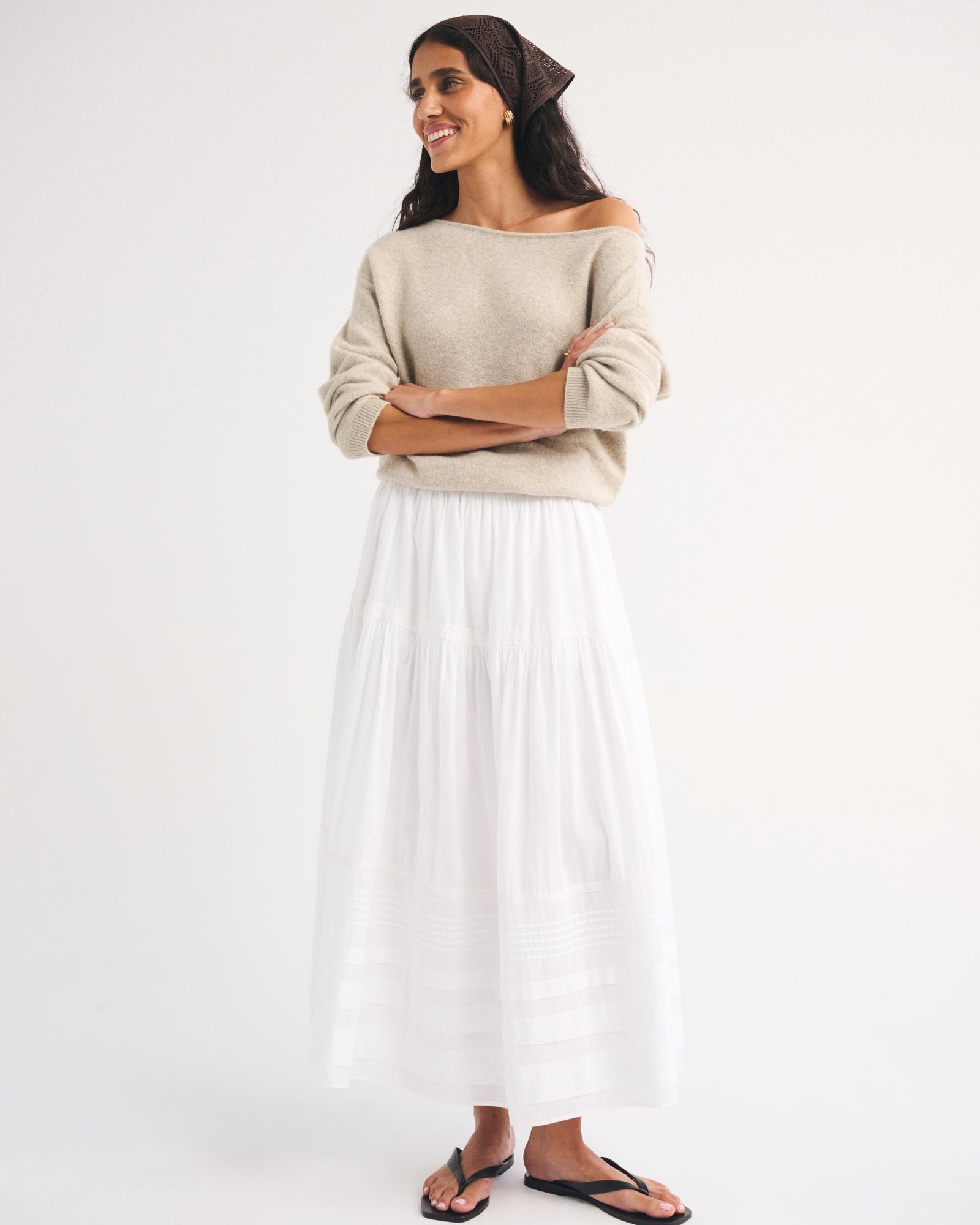 Abercrombie Merino Wool-Blend Slash Sweater