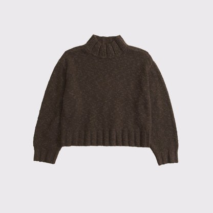 Abercrombie Easy Jacquard Funnel Neck Sweater
