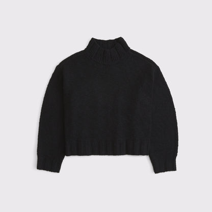 Abercrombie Easy Jacquard Funnel Neck Sweater