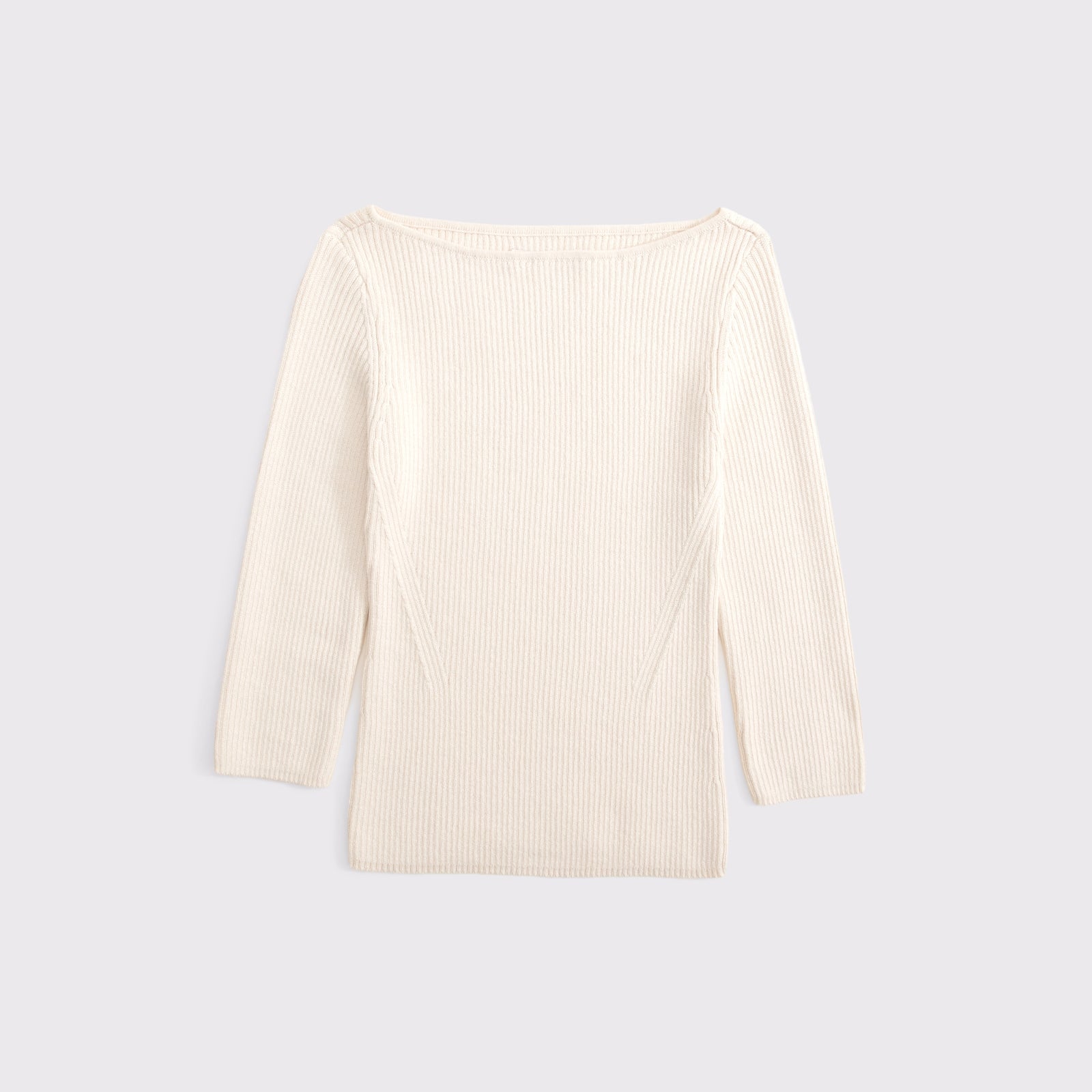 Abercrombie 3/4 Sleeve Slash Neck Sweater