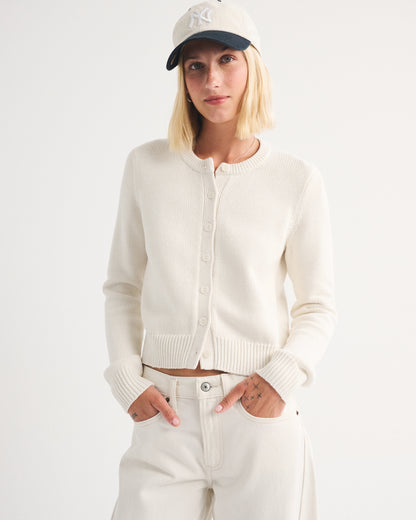 Abercrombie Shrunken Crew Cardigan
