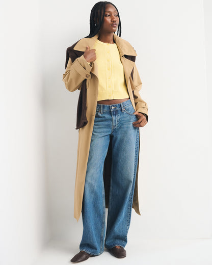 Abercrombie Shrunken Crew Cardigan