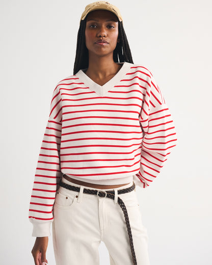 Abercrombie Sunday V-Neck Sweatshirt