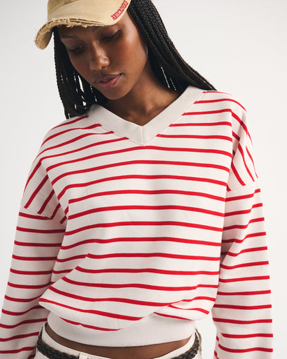 Abercrombie Sunday V-Neck Sweatshirt