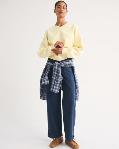 Abercrombie Sunday V-Neck Sweatshirt
