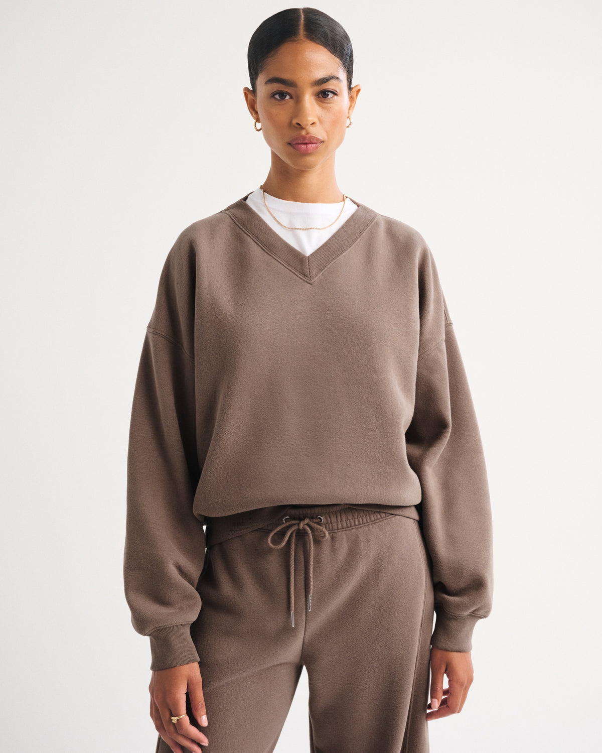 Abercrombie Sunday V-Neck Sweatshirt