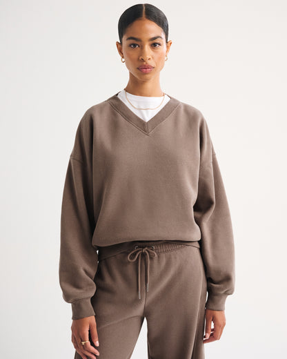Abercrombie Sunday V-Neck Sweatshirt