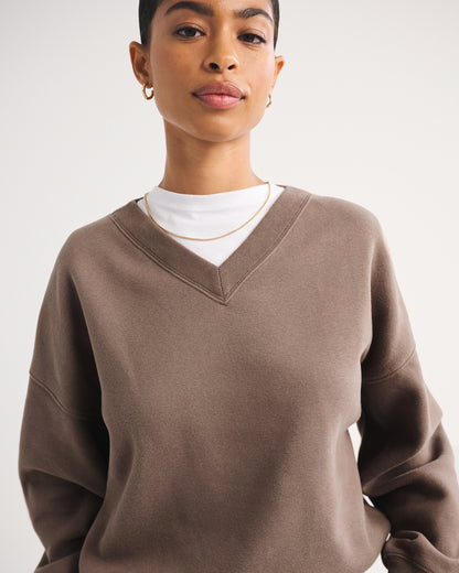 Abercrombie Sunday V-Neck Sweatshirt