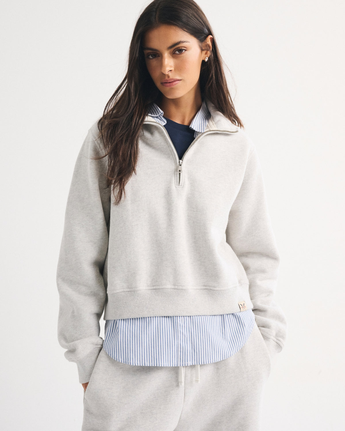 Abercrombie Heritage Heavyweight Half-Zip Sweatshirt