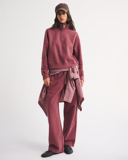 Abercrombie Heritage Heavyweight Half-Zip Sweatshirt