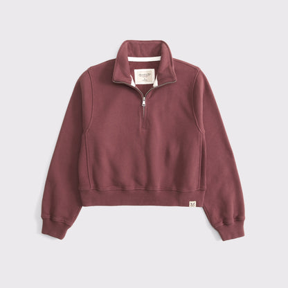 Abercrombie Heritage Heavyweight Half-Zip Sweatshirt