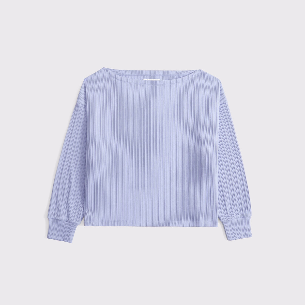 Abercrombie Long-Sleeve Lounge Wide Rib Slash Top