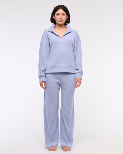 Abercrombie Lounge Brushed Rib Half-Zip