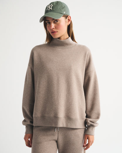 Abercrombie Sunday Oversized Funnel Neck Sweatshirt