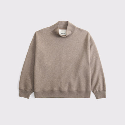 Abercrombie Sunday Oversized Funnel Neck Sweatshirt