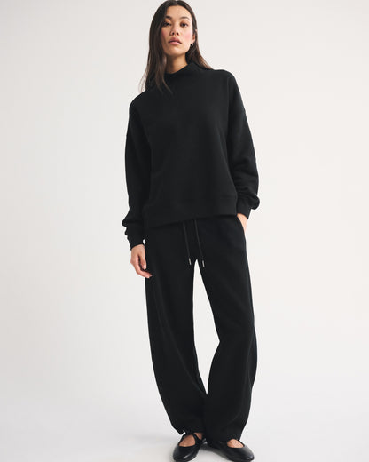 Abercrombie Sunday Oversized Funnel Neck Sweatshirt