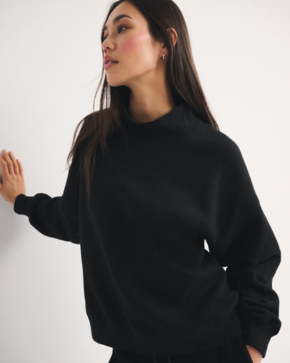 Abercrombie Sunday Oversized Funnel Neck Sweatshirt