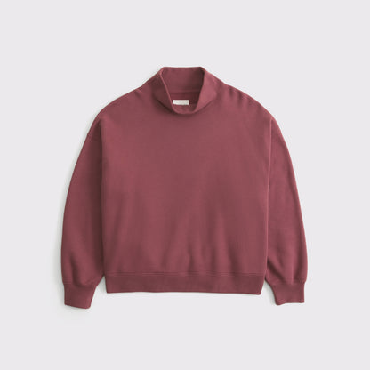 Abercrombie Sunday Oversized Funnel Neck Sweatshirt